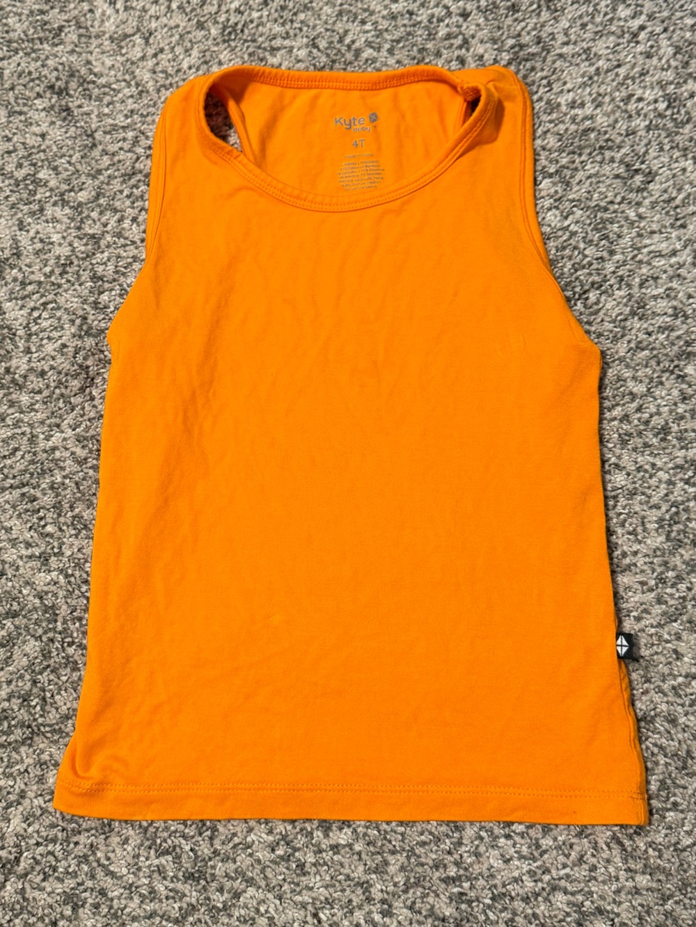 Toddler Orange Sleeveless Tank Top